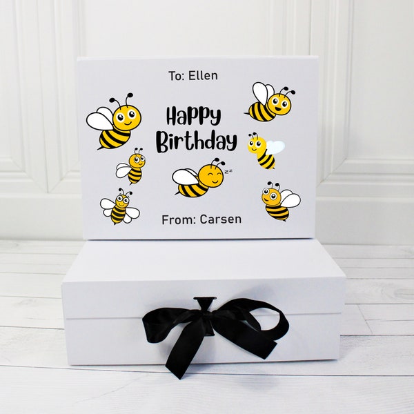 Custom Birthday Gift Boxes | Gnome Gift Boxes | Otter Gift Boxes | Bee Gift Boxes | Personalized Birthday Gift Boxes for Adults and Children