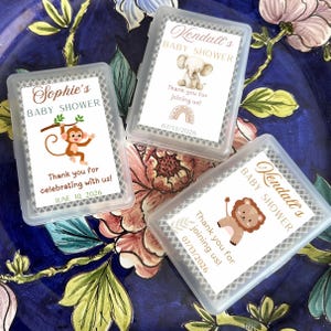 Baby Shower Playing Card Favors/Baby Shower Favors/Personalized Baby Shower Favors/Baby Reveal Favors