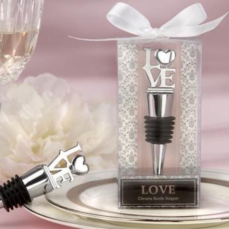 Wedding Favors Love Bottle Stopper Wedding Favor Etsy
