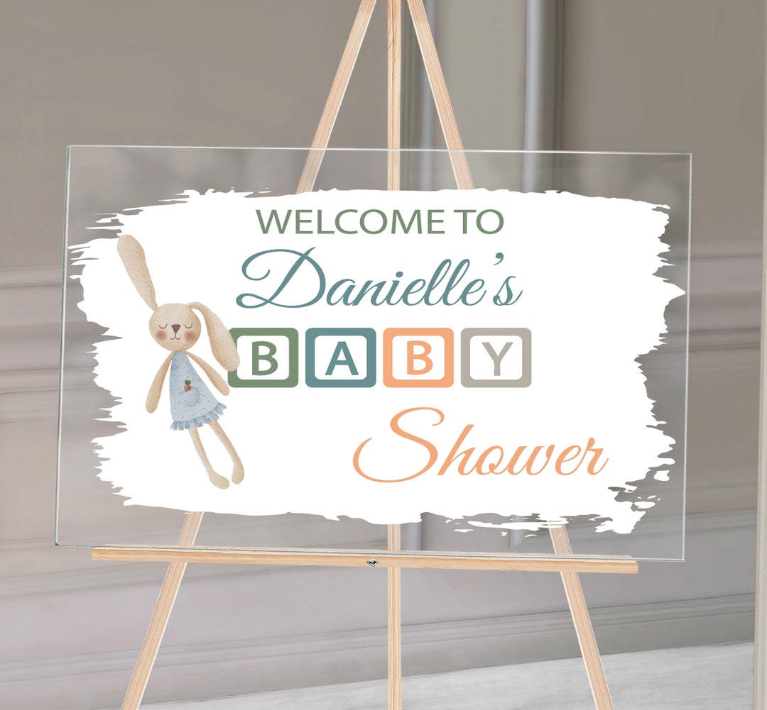 Baby Shower Sign/acrylic Baby Shower Sign /gender Neutral