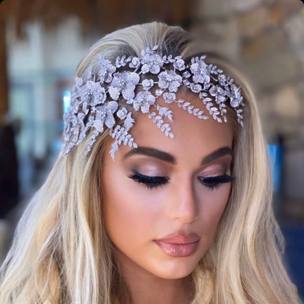 bridal forehead headpiece