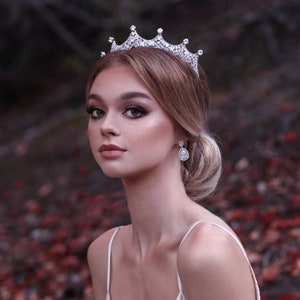 DIANA, Our SWAROVSKI Princess Bridal Crown - This is a Very Unique Gorgeous Wedding Tiara Fit for a Gorgeous Princess. Stunning Details.