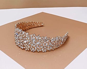 Bridal Headpiece, Bridal Headband, Swarovski Bridal Headband  display picture 1