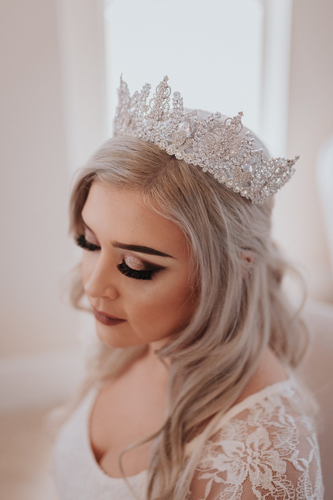 JULIET Swarovski Bridal Crown, Bridal Crown, Wedding Headpieces, Tiaras and  Crowns, Beautiful Crown - Etsy