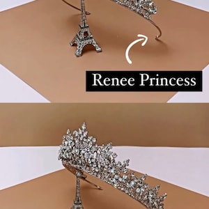 RENEE Swarovski Bridal Tiara, Wedding Crown, Bridal Tiara, Swarovski Crystals Tiara, Wedding Headpiece, Gorgeous Wedding Crown image 10