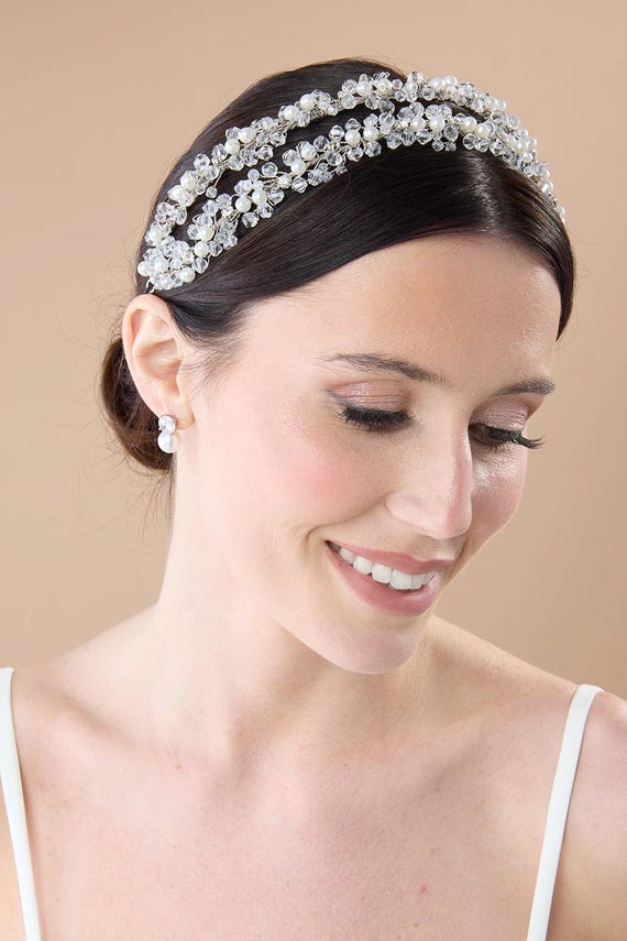 NALA Bridal Headband, Wedding Headband, Swarovski Bridal  display picture 2