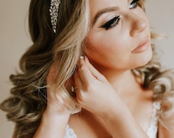 Swarovski Bridal Headband, Crystal Wedding Headpiece, Bridal Tiara, Wedding Hair Accessories, Wedding Headband, Elegant Headband, NATALI