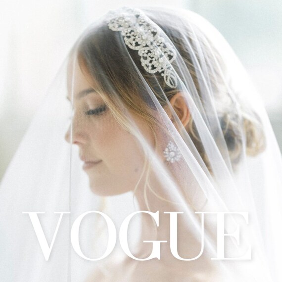 Crystal Wedding Headpiece, Silver Bridal Headpiece, Bridal  display picture 1