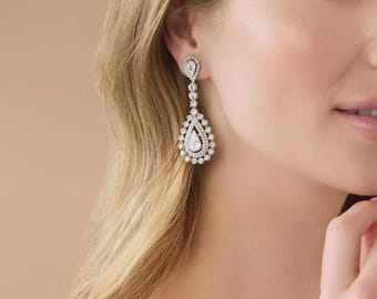 MARQUISE Earrings with Swarovski Crystals
