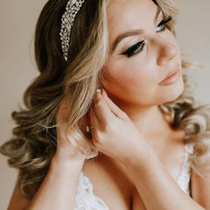 Swarovski Bridal Headband, Crystal Wedding Headpiece, Bridal Tiara, Wedding Hair Accessories, Wedding Headband, Elegant Headband, NATALI