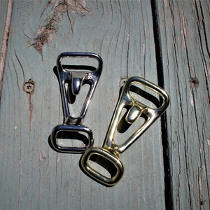 No-Tie Clip For Rope Halters - Brass & Nickel Plated