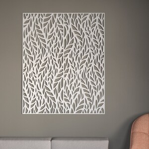 White Wood Lattice - Autumn Design - 200 x 100 cm