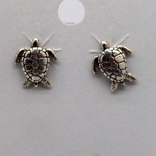 Sea Turtle Earrings. 14k Gold Filled or Sterling Silver Good - Etsy