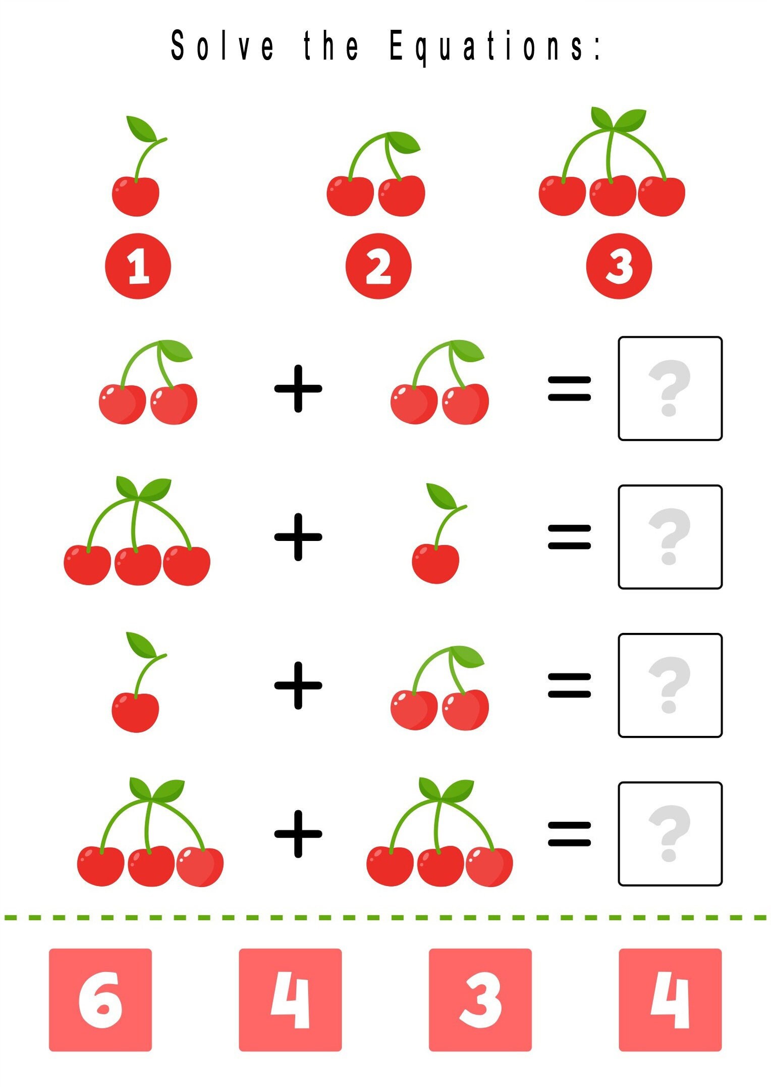 preschool addition equations set pdf learn to add pdf etsy