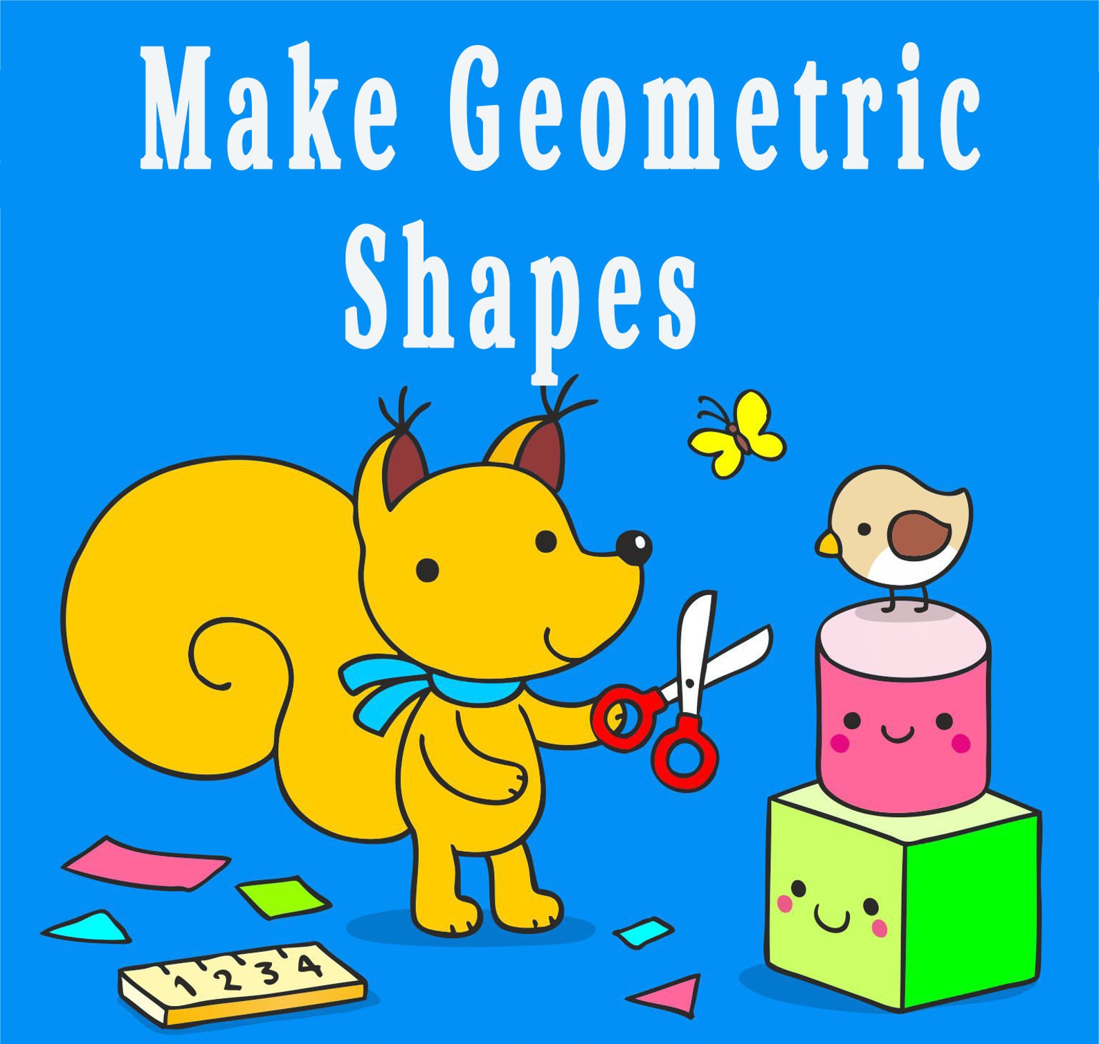 Learn Shapes PDF Printable Shapes Template Kids Geometry Etsy Canada