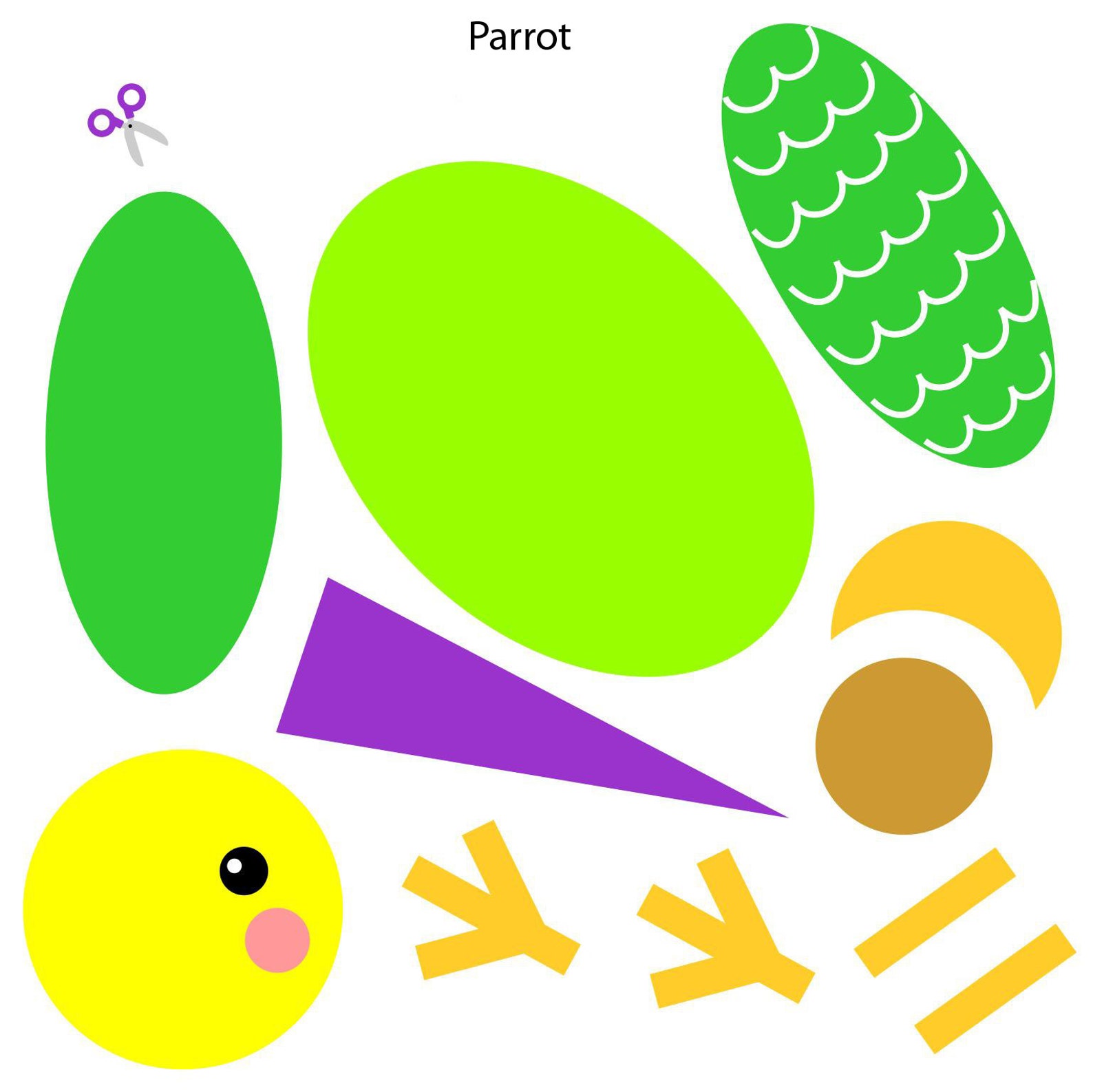 Printable Crafts For Kids Cut And Paste Crafts Home School Etsy