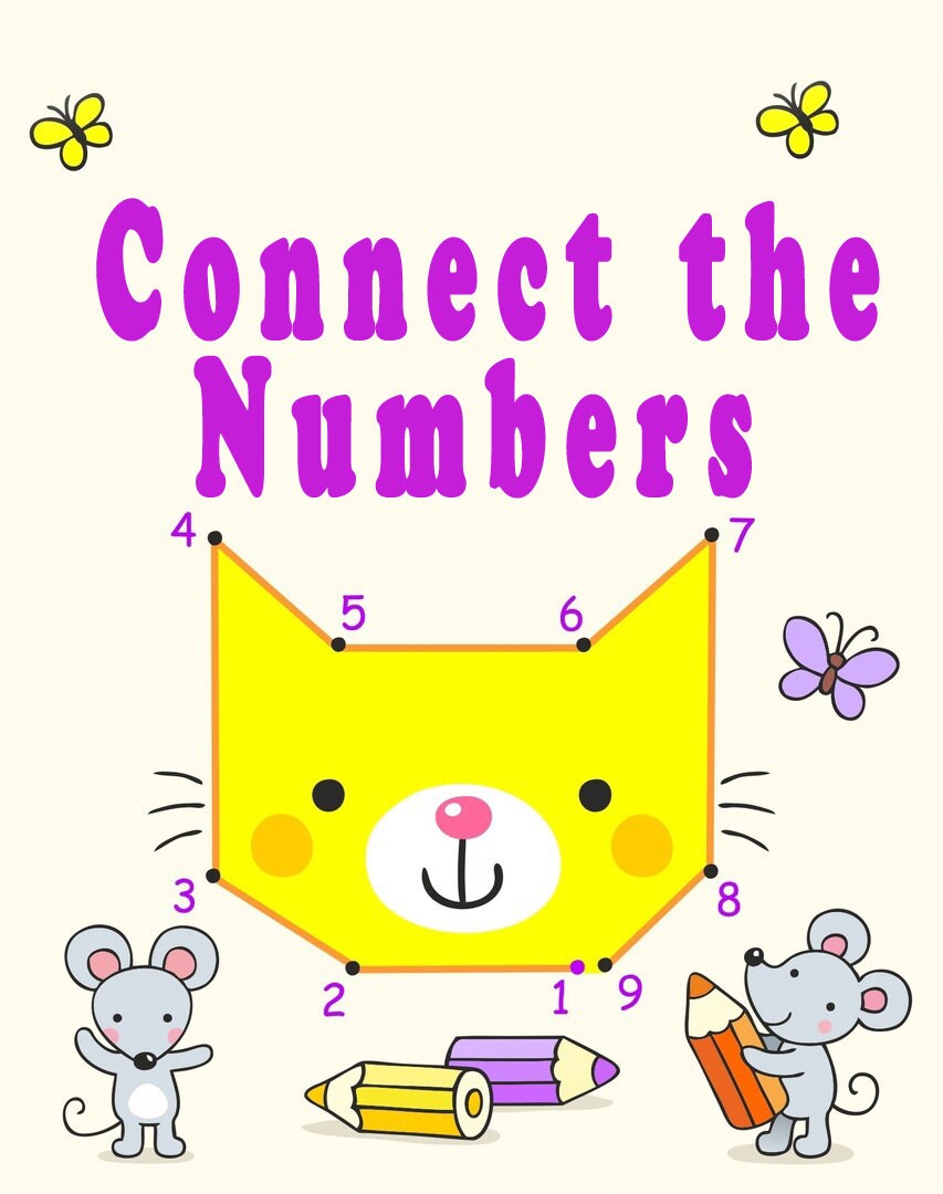 tracing worksheets connect the numbers worksheets learn to etsy