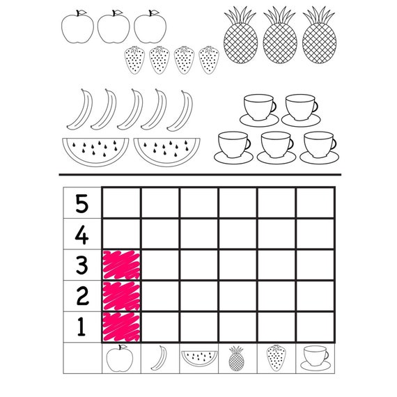 Count and Color PDF Count to 5 Home School Learn Numbers - Etsy
