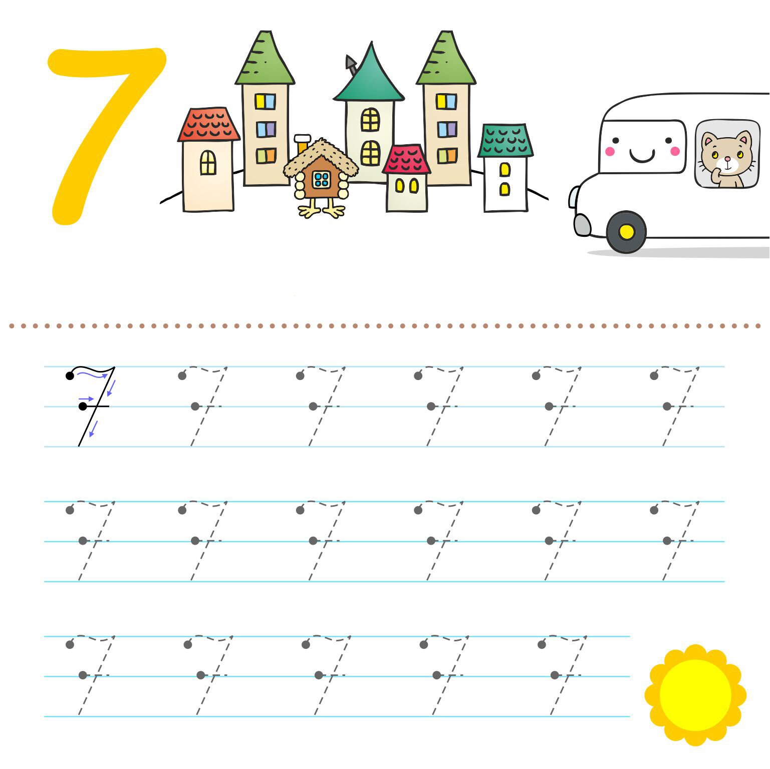 Numbers Tracing Pages PDF Write Numbers Sheets Learn to | Etsy