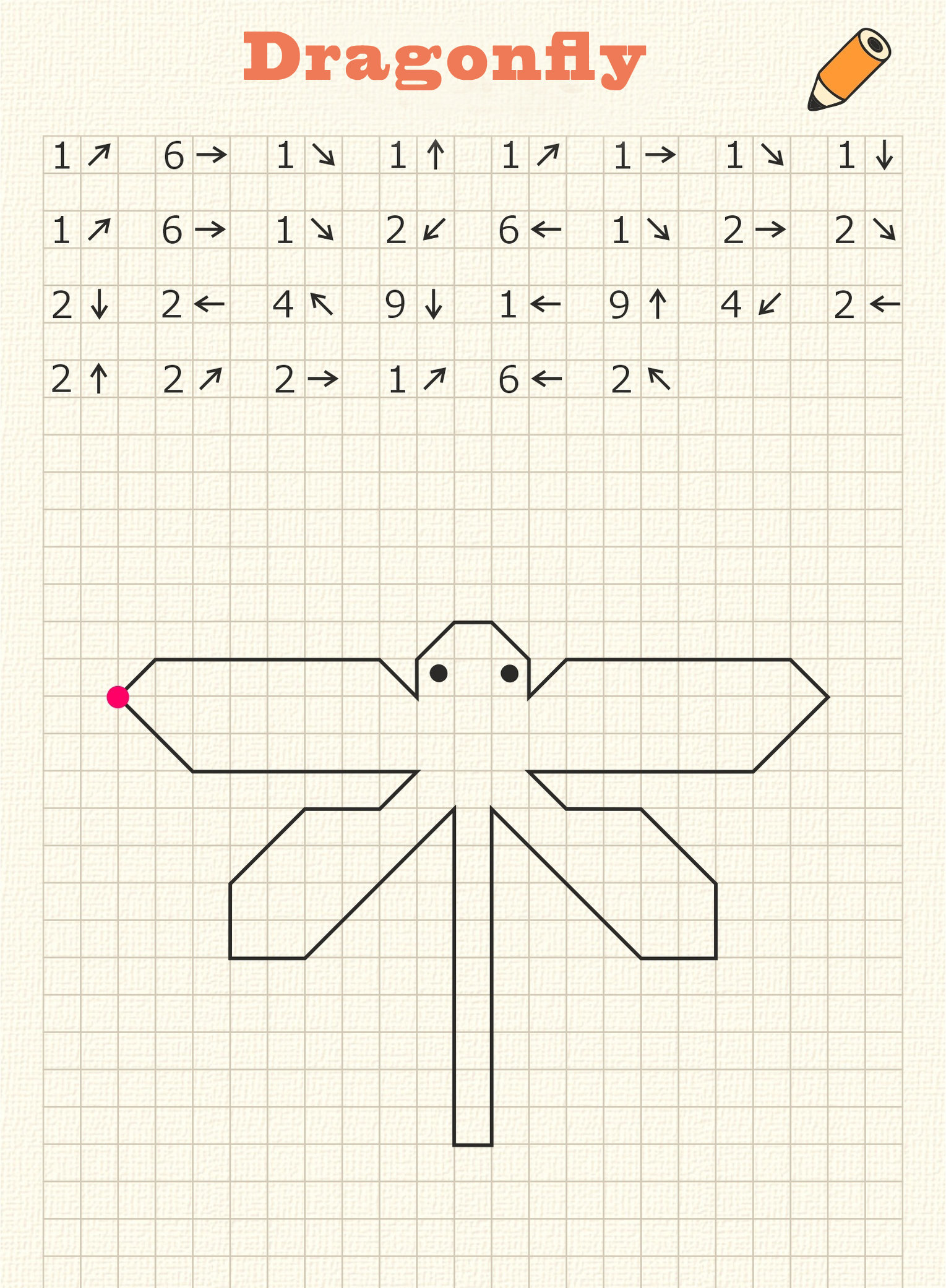 Graphic Dictation Learning Activity Download Attention - Etsy.de