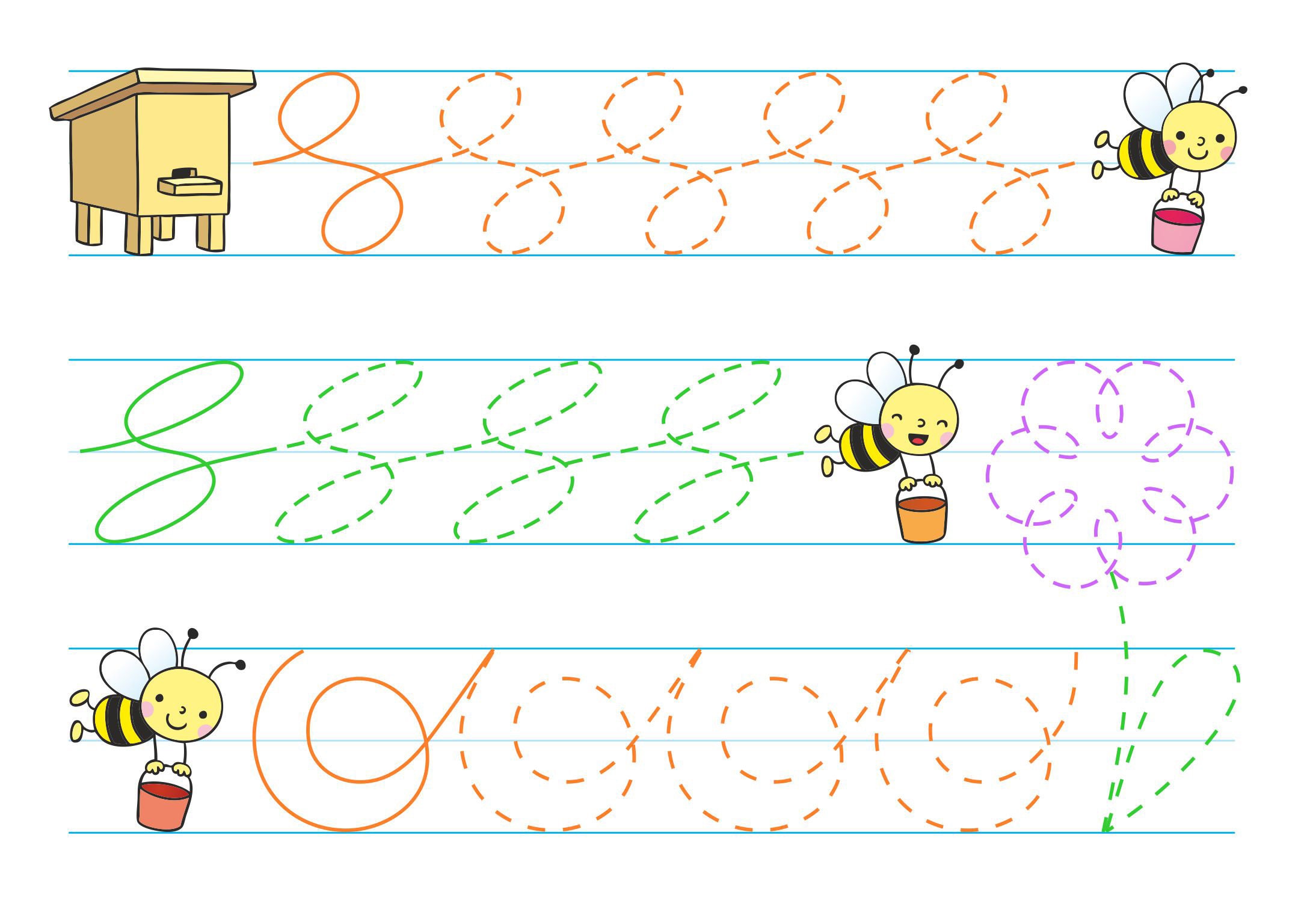 Tracing Worksheets Learn to Write Animals Tracing Pages | Etsy