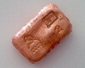 2oz 9999 Copper bar. Hand poured copper bar CCCP USSR communist flag, russian flag not silver but hand poured copper bar.