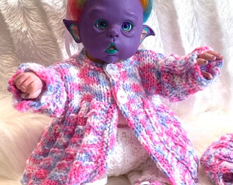 Rare - Mini Olefia (Olga Auer) Sweetest 12'' Magical Rainbow Fantasy Fairy Elf Reborn Baby Awake - READY NOW with COA