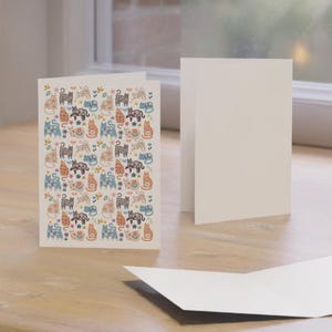 Set di biglietti d'auguri con gatti stravaganti - Perfetti per occasioni speciali, ringraziamenti, inviti e allegria quotidiana - 1-50 pezzi
