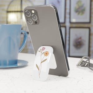 Blumen Handy Griff Stand, Blumen Handy Halter, süßes Handy Accessoire, Handy Griff für die Hand, ästhetisches Handy Dekor, funktionale Geschenkidee