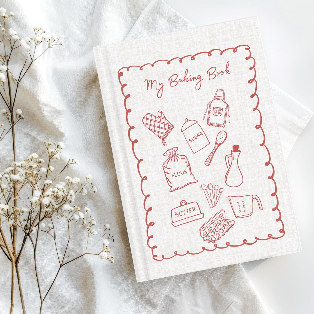 My Baking Book Hardcover Journal | Recipe Notebook, Baking Ingredients ...