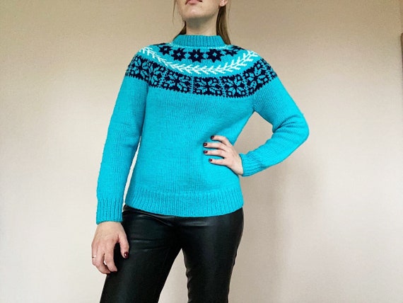 Vintage Knitted Sweater - Vintage Wool Knitwear -