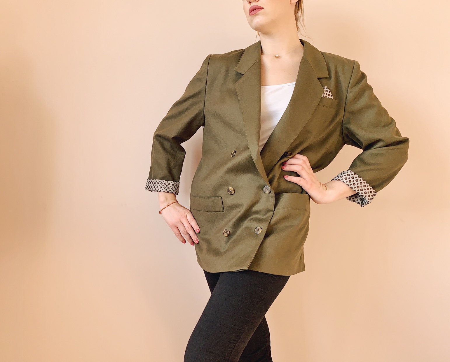 longline wool blazer