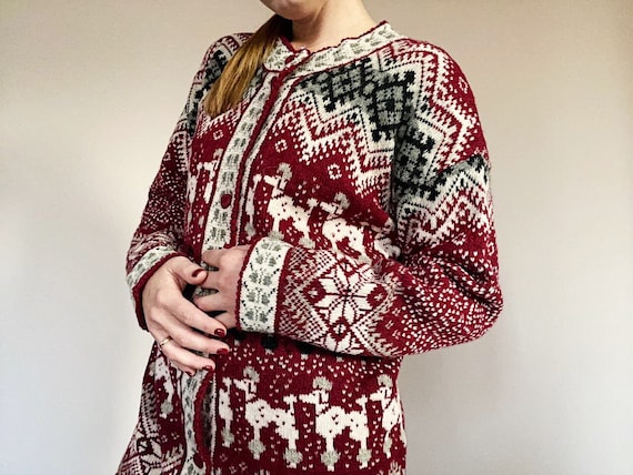 Vintage Nordic Knitwear - Pure Wool Cardigan - Ret