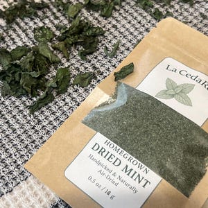 Organic Dried Mint Leaves | Homegrown | Culinary Herb