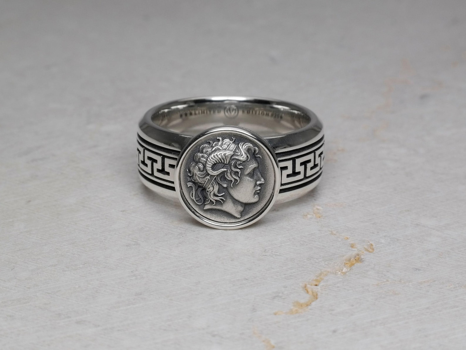 Alexander the Great Band Ring, Greek Key Pattern, Ancient Greece ...