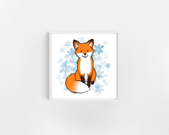 baby animal nursery art