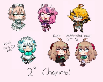Vtuber Acrylic Charms 2”