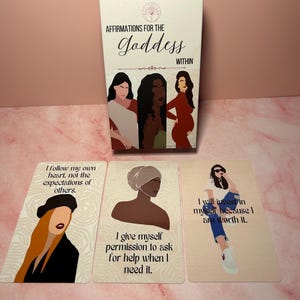 Afirmaciones para la Baraja de la Diosa Interior: Cartas del Oráculo de la Divinidad Femenina para el Amor Propio, la Sanación, la Manifestación y el Crecimiento Espiritual