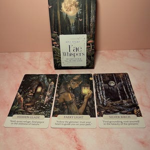 Fairy Orakel Card Deck & Guide, Nachrichtenkarten für Intuition, Naturmagie, Schattenarbeit, 39 mystische Karten