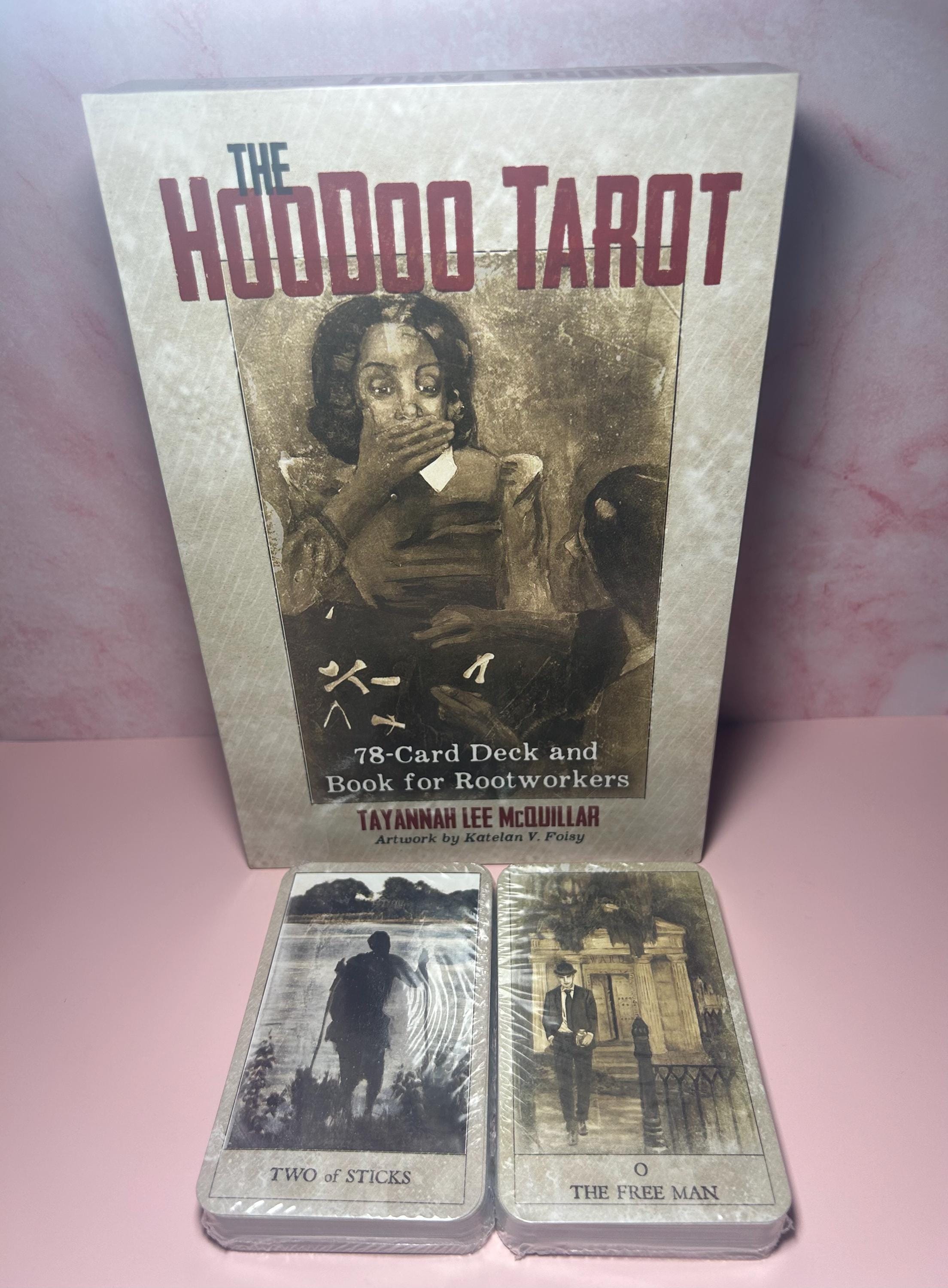 Hoodoo Tarot Deck, verwurzelt in der afroamerikanischen Hoodoo-Tradition, spirituellen Wahrsagungkarten, Ancestor Wisdom Rootwork Orakel Deck