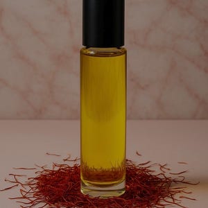 10ml Roll On Duftöl, lebhaftes Safran Parfüm, Unisex Licht Safran Duft, Parfümöl