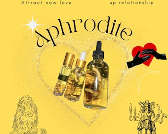 Aphrodite Intention Oil for Love, Beauty, Self-Confidence, Goddess Energy Ritual Oil