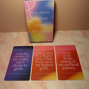 Affirmationskarten für spirituelles Wachstum - 36 tägliche positive Affirmationskarten für Achtsamkeit, Selbstliebe und innere Heilung