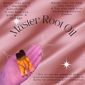 Master root  Oil  Protection from enemies Mastering everything gain Power Rule Others Enhance courage