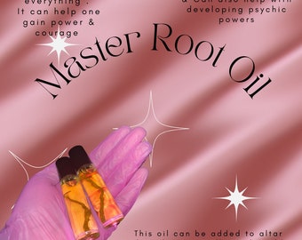 Master Root Intention Oil 10ml, Personal Power and Confidence Inspired, Success and Strength Spiritual Oil