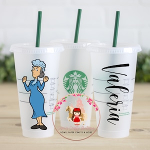 Doña Cleotilde La Bruja Del 71 from El Chavo del 8 Starbucks Reusable Cup With Straw
