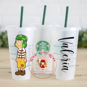 El Chavo del 8 Starbucks Reusable Cup With Straw