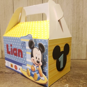 Mickey Mouse Favor Boxes - Etsy