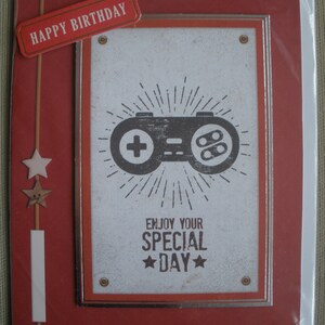 Cartão de aniversário feito à mão