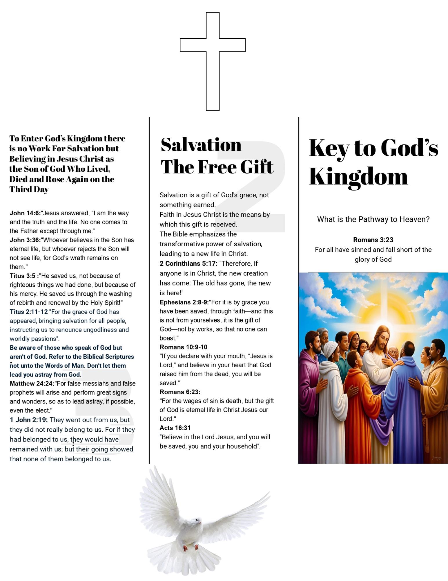 Printable Salvation Tracts Gospel Tracts Christian Tracts to Pass Out, Evangelism, Bible ...